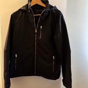 Brand New Calvin Klein Jacket with Hoodie, Water Resistant
